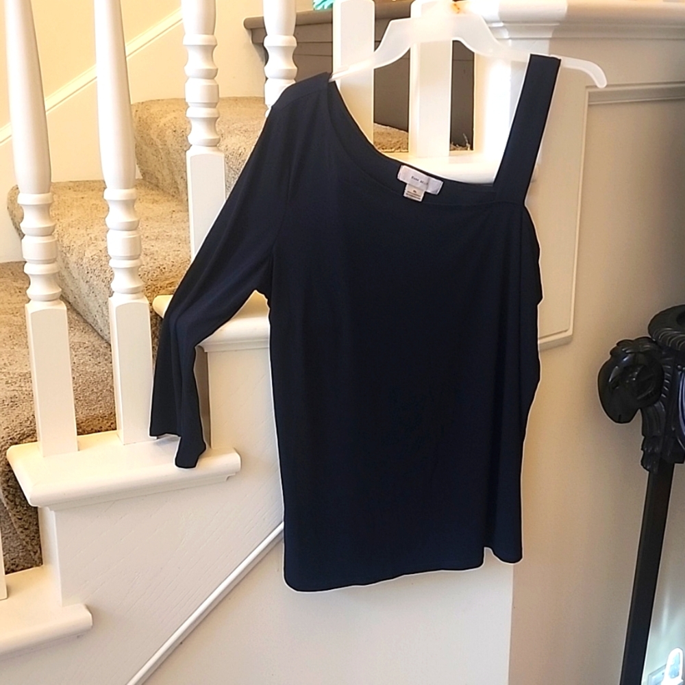 Diana Belle One shoulder Navy shirt XL